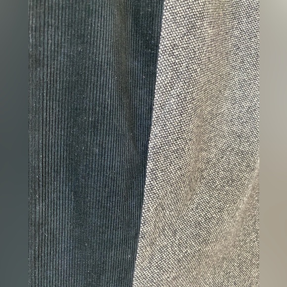 Gucci Vintage Knee Length Color-block Lined Black Grey Wool Pencil Skirt Size 6 - Picture 5 of 9